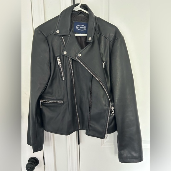 Scoop NYC Jackets & Blazers - Black leather jacket